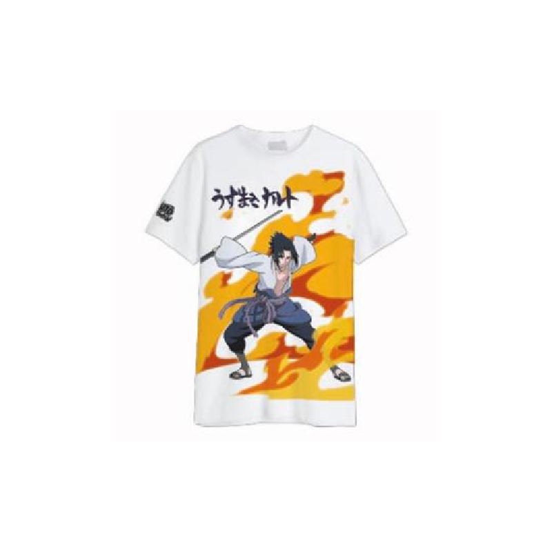 NARUTO SHIPPUDEN - Sasuke Uchiwa - T-Shirt Oversize Homme 