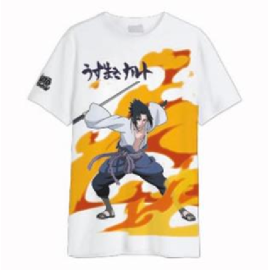 NARUTO SHIPPUDEN - Sasuke Uchiwa - T-Shirt Oversize Homme 