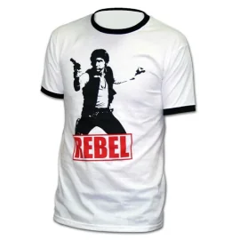 STAR WARS - T-Shirt Han Solo Rebel - White 