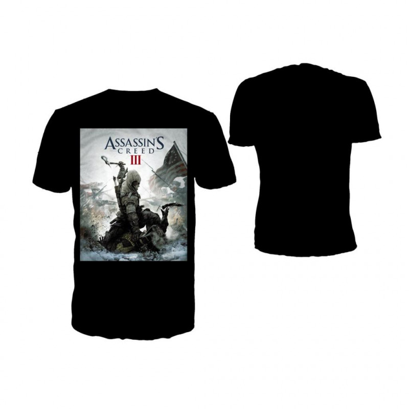 ASSASSIN'S CREED 3 - T-Shirt Black - Game Cover 