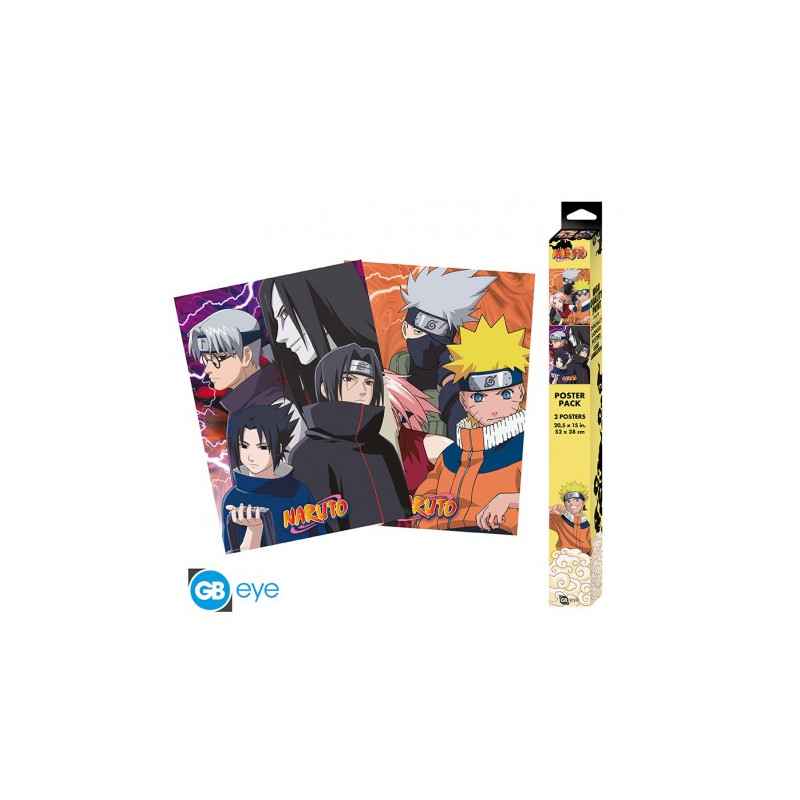 Naruto - Pack 2 Peluches de Naruto et Kurama - 27cm - Qualité