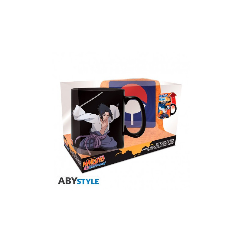 ABYSTYLE - NARUTO SHIPPUDEN Coffret Cadeau Mug thermo-réactif + Coaster  Akatsuki : : Cuisine et Maison