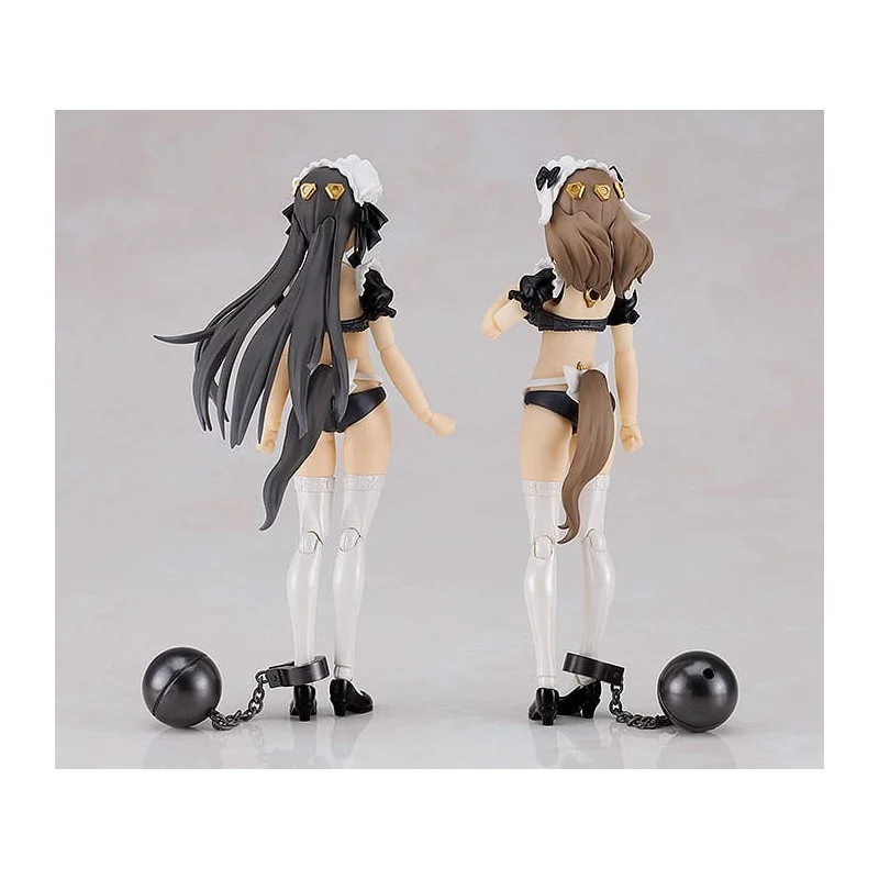 Guilty Princess PLAMAX GP-07 Underwear Body Girl Ran & Jelly: Maid Ver. Set 16 cm