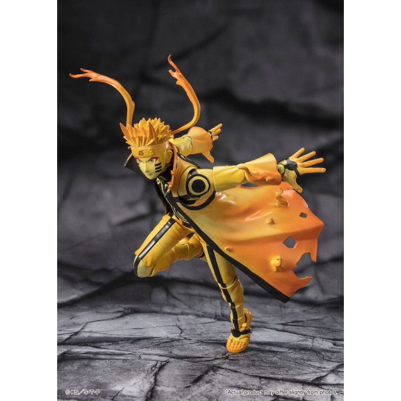 Naruto S.H. Figuarts Naruto Uzumaki (Kurama Link Mode) - Courageous Strength That Binds - 15 cm