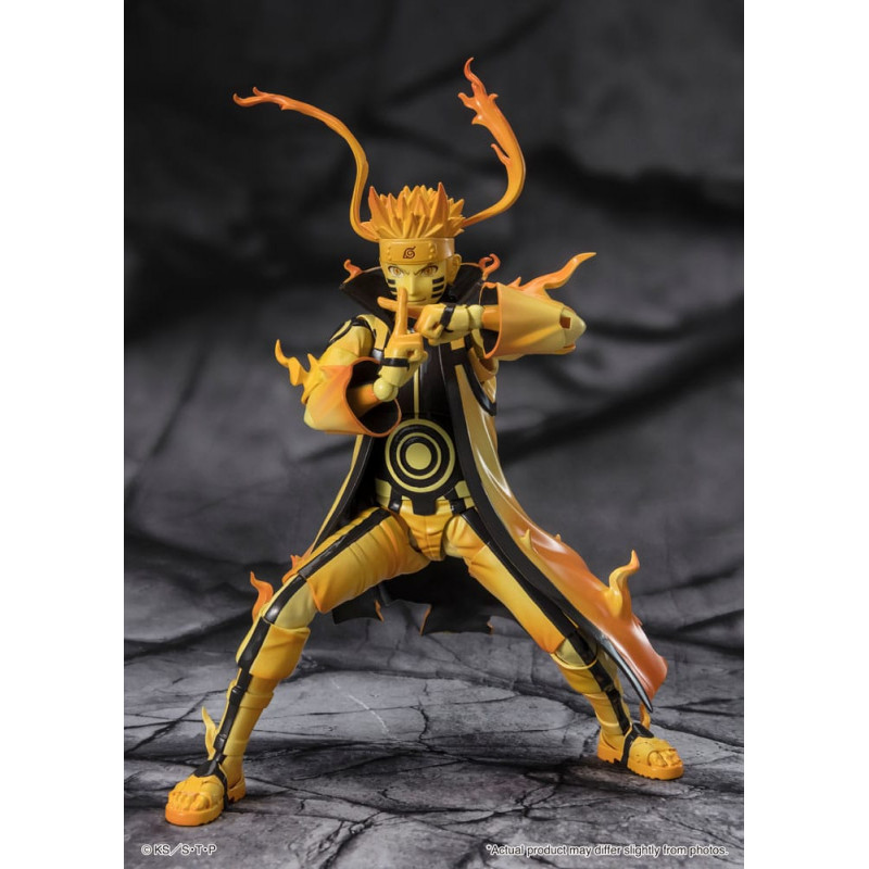 Naruto S.H. Figuarts Naruto Uzumaki (Kurama Link Mode) - Courageous Strength That Binds - 15 cm