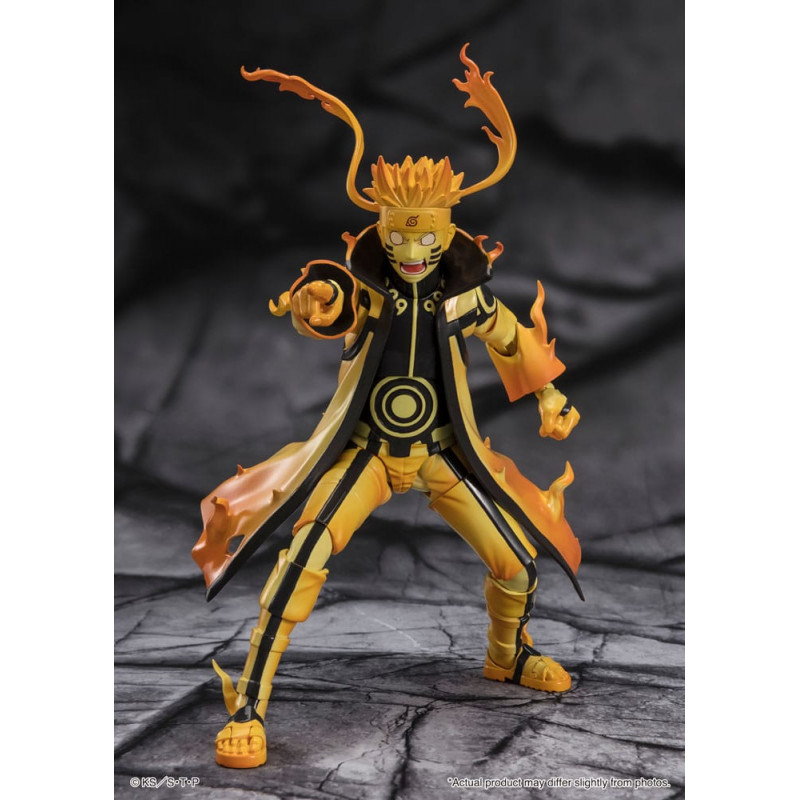 Naruto S.H. Figuarts Naruto Uzumaki (Kurama Link Mode) - Courageous Strength That Binds - 15 cm