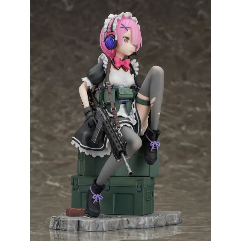 Re:Zero Starting Life in Another World 1/7 Ram Military Ver. 20 cm