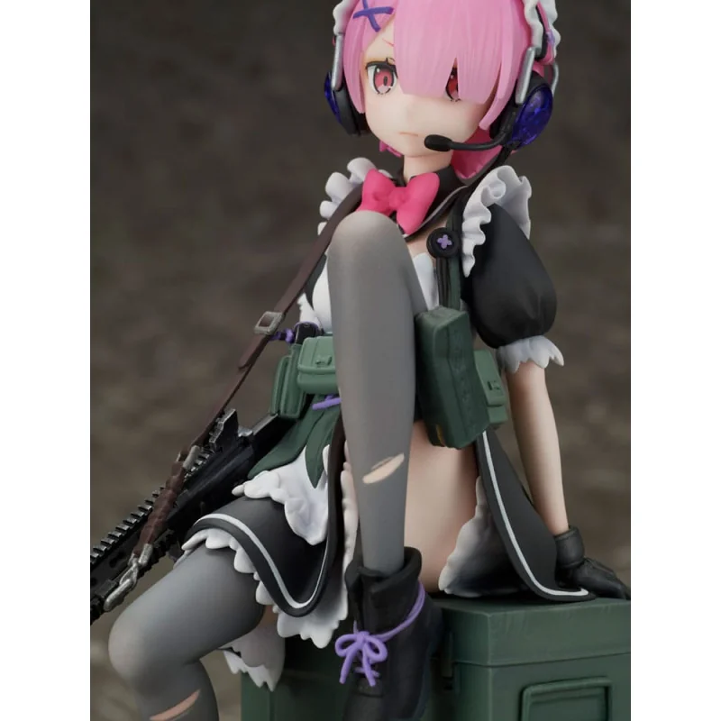 Re:Zero Starting Life in Another World 1/7 Ram Military Ver. 20 cm