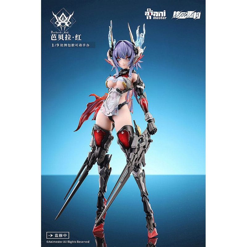 Original Character Figure Plastic Model Kit Alloy Articulated Assemblable Model Thunderbolt-Barbera Red 21 cm