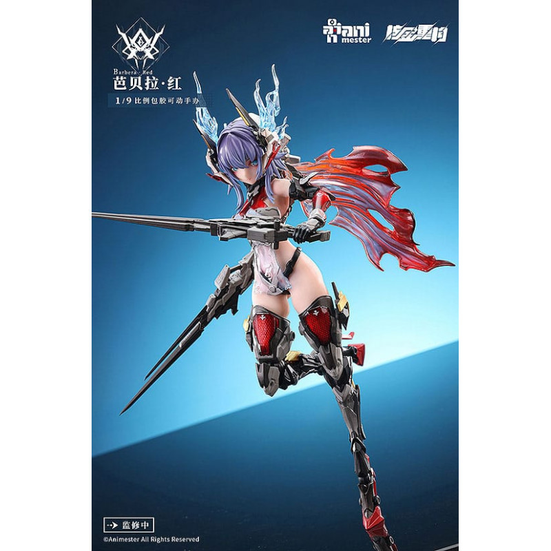 Original Character Figure Plastic Model Kit Alloy Articulated Assemblable Model Thunderbolt-Barbera Red 21 cm