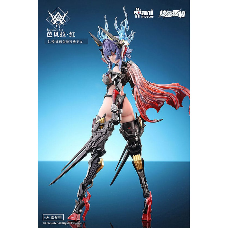 Original Character Figure Plastic Model Kit Alloy Articulated Assemblable Model Thunderbolt-Barbera Red 21 cm