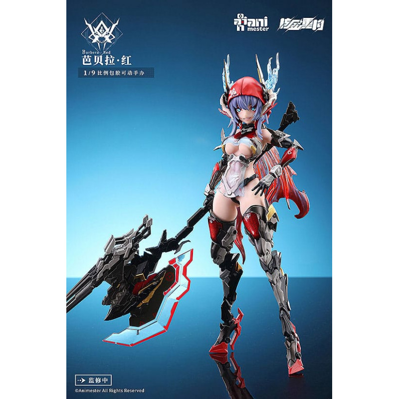 Original Character Figure Plastic Model Kit Alloy Articulated Assemblable Model Thunderbolt-Barbera Red 21 cm