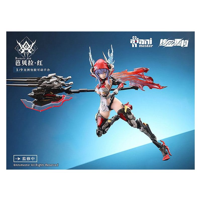 Original Character Figure Plastic Model Kit Alloy Articulated Assemblable Model Thunderbolt-Barbera Red 21 cm