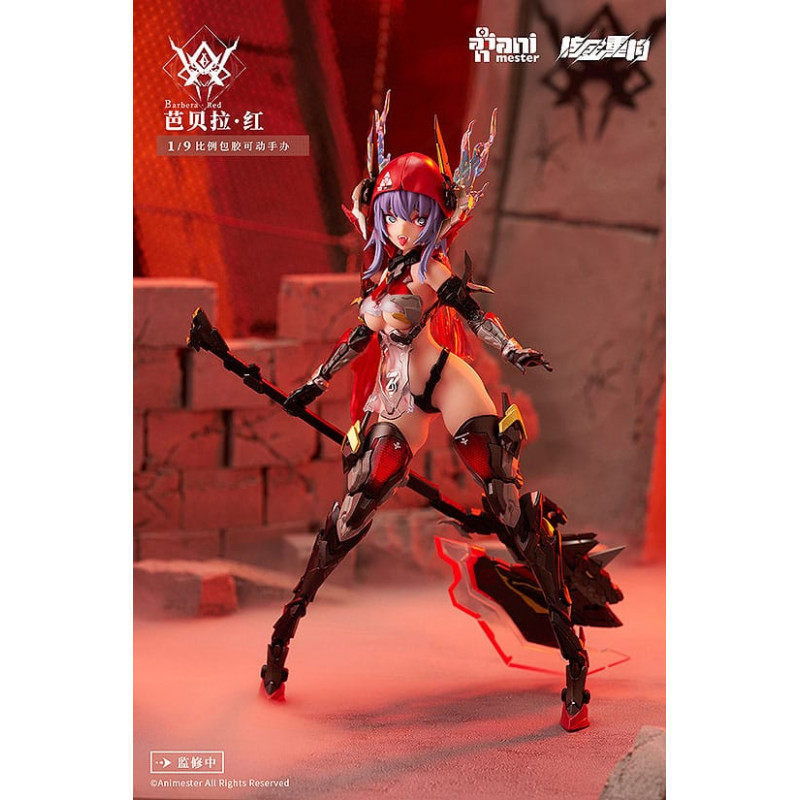 Original Character Figure Plastic Model Kit Alloy Articulated Assemblable Model Thunderbolt-Barbera Red 21 cm