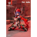 Original Character Figure Plastic Model Kit Alloy Articulated Assemblable Model Thunderbolt-Barbera Red 21 cm