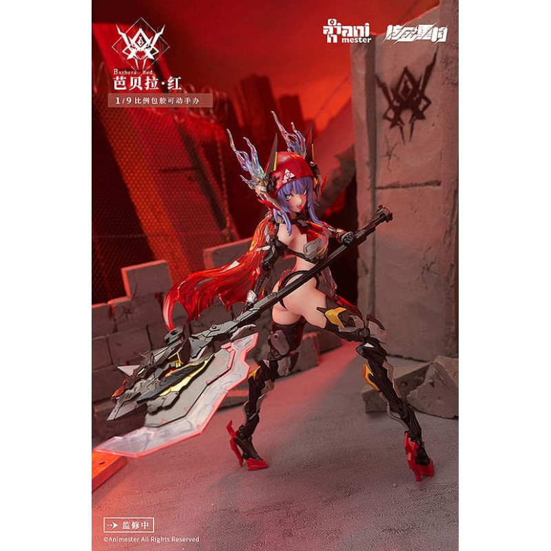 Original Character Figure Plastic Model Kit Alloy Articulated Assemblable Model Thunderbolt-Barbera Red 21 cm