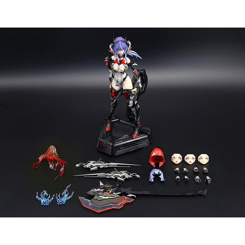 Original Character Figure Plastic Model Kit Alloy Articulated Assemblable Model Thunderbolt-Barbera Red 21 cm