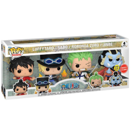 ONE PIECE - POP Animation No.04 Luffytaro Sabo Zoro & Jinbe Pack