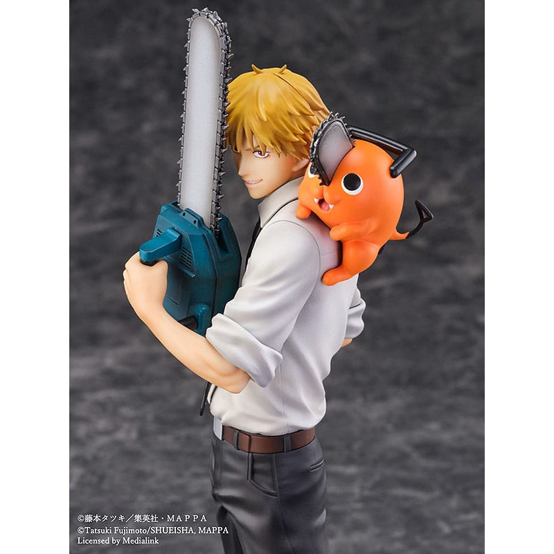 Chainsaw Man statuette S-Fire PVC 1/7 Denji & Pochita 24 cm