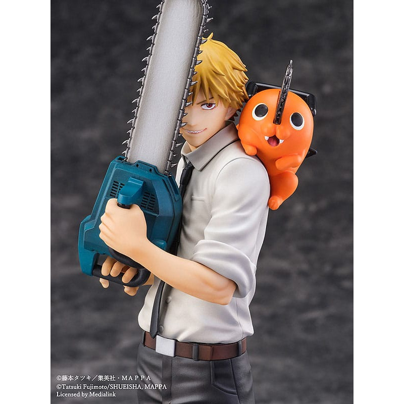 Chainsaw Man statuette S-Fire PVC 1/7 Denji & Pochita 24 cm