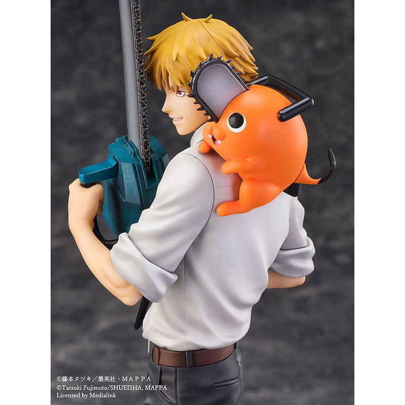 Chainsaw Man statuette S-Fire PVC 1/7 Denji & Pochita 24 cm