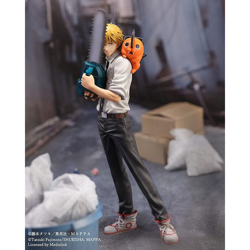 Chainsaw Man statuette S-Fire PVC 1/7 Denji & Pochita 24 cm