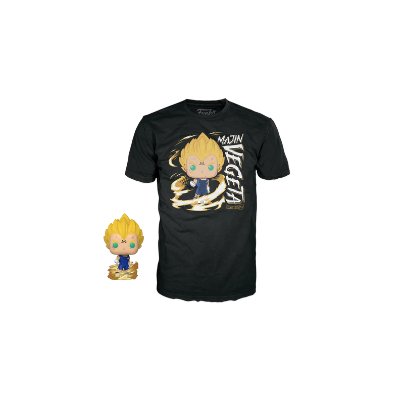 DRAGON BALL Z - Booble Head POP N°862 - Majin Vegeta (GW) +T-shirt (L)