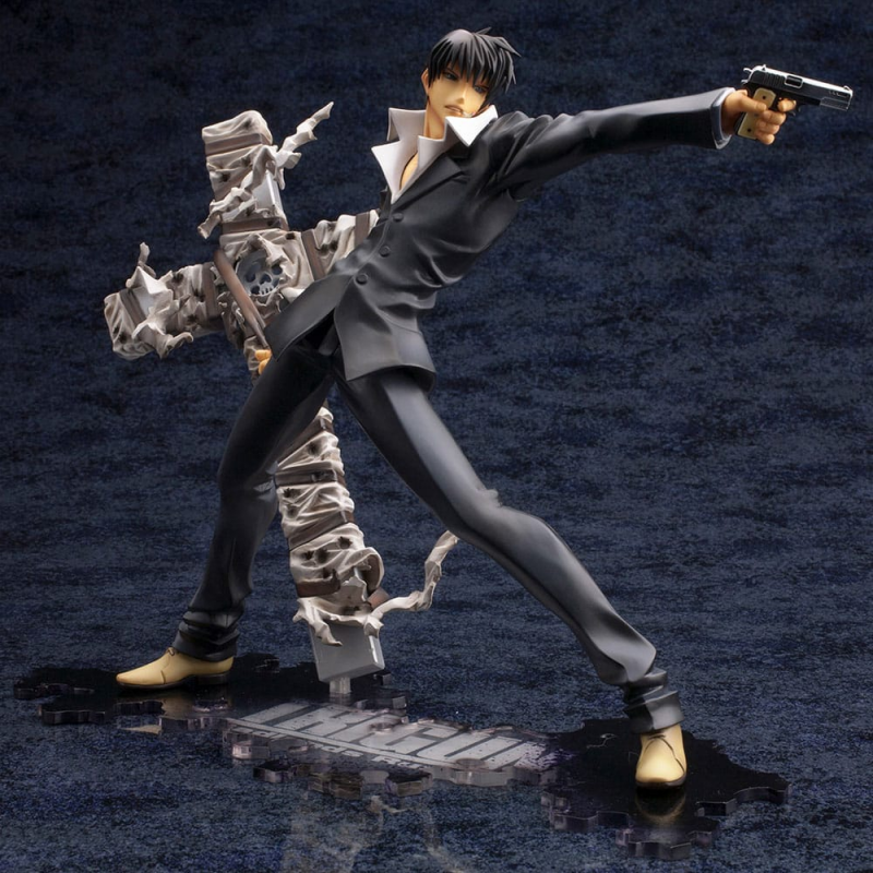 Trigun Badlands Rumble ARTFX J 1/8 Nicholas D. Wolfwood Renewal Package Version 20 cm