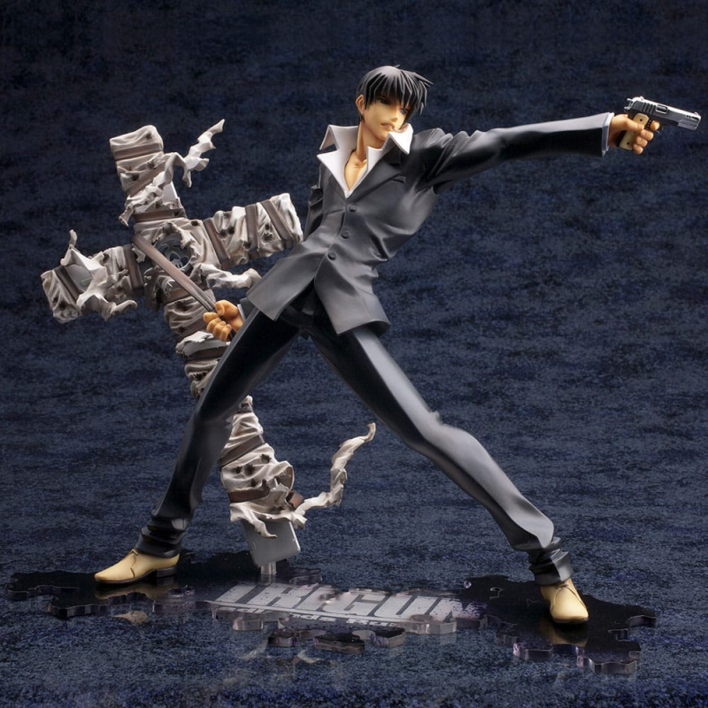 Trigun Badlands Rumble ARTFX J 1/8 Nicholas D. Wolfwood Renewal Package Version 20 cm