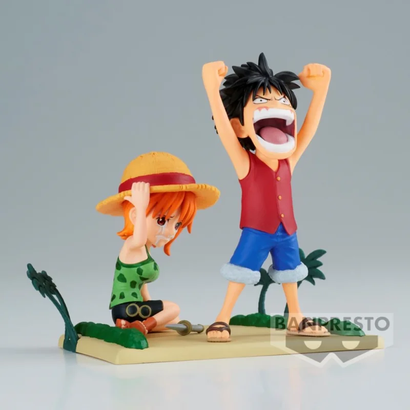 ONE PIECE - Luffy & Nami WCF-Log Stories 7cm