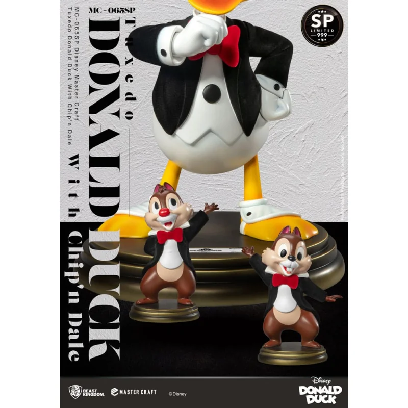 Disney 100th statuette Master Craft Tuxedo Donald Duck (Chip'n und Dale) 40 cm