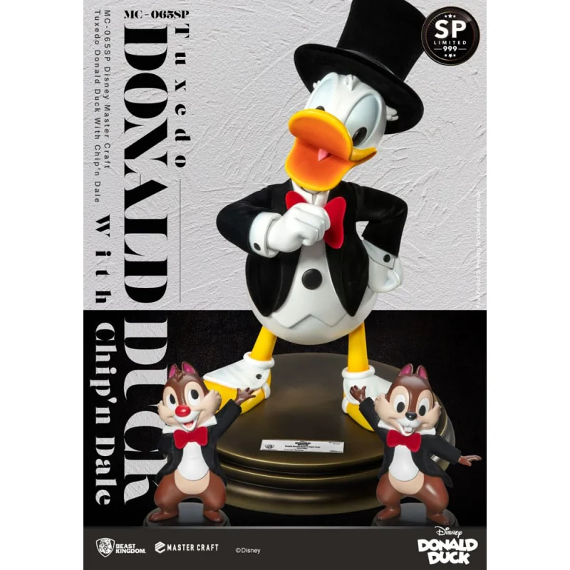 Disney 100th statuette Master Craft Tuxedo Donald Duck (Chip'n und Dale) 40 cm