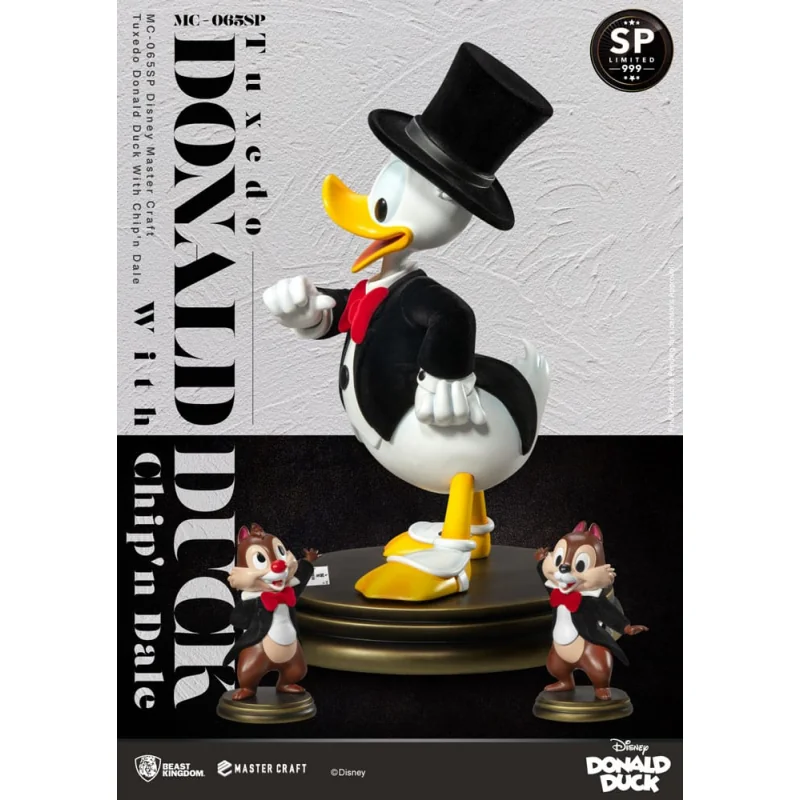 Disney 100th statuette Master Craft Tuxedo Donald Duck (Chip'n und Dale) 40 cm