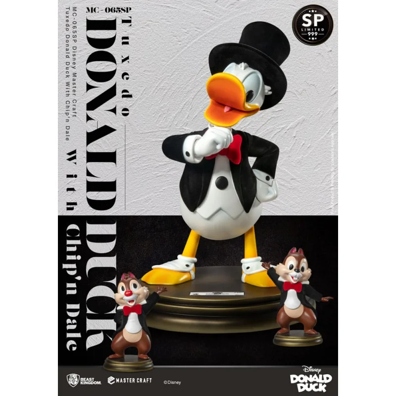 Disney 100th statuette Master Craft Tuxedo Donald Duck (Chip'n und Dale) 40 cm