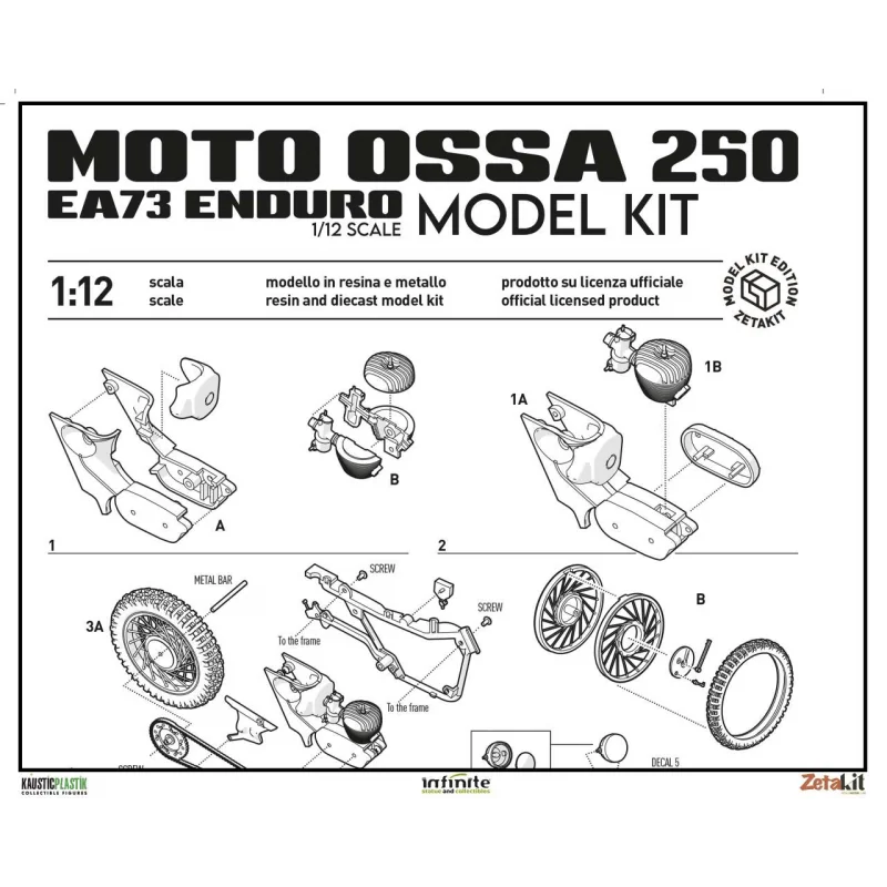 Moto Ossa Model Kit 1/12