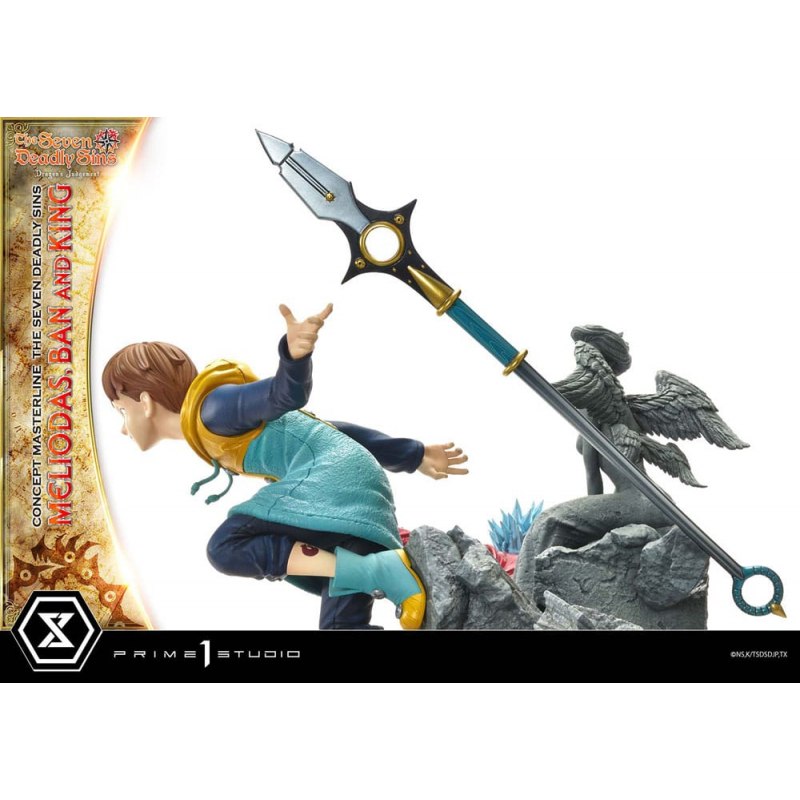 Seven Deadly Sins statuette Meliodas, Ban and King 55 cm