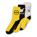 Pokemon pack 3 paires de chaussettes Pikachu 43-46