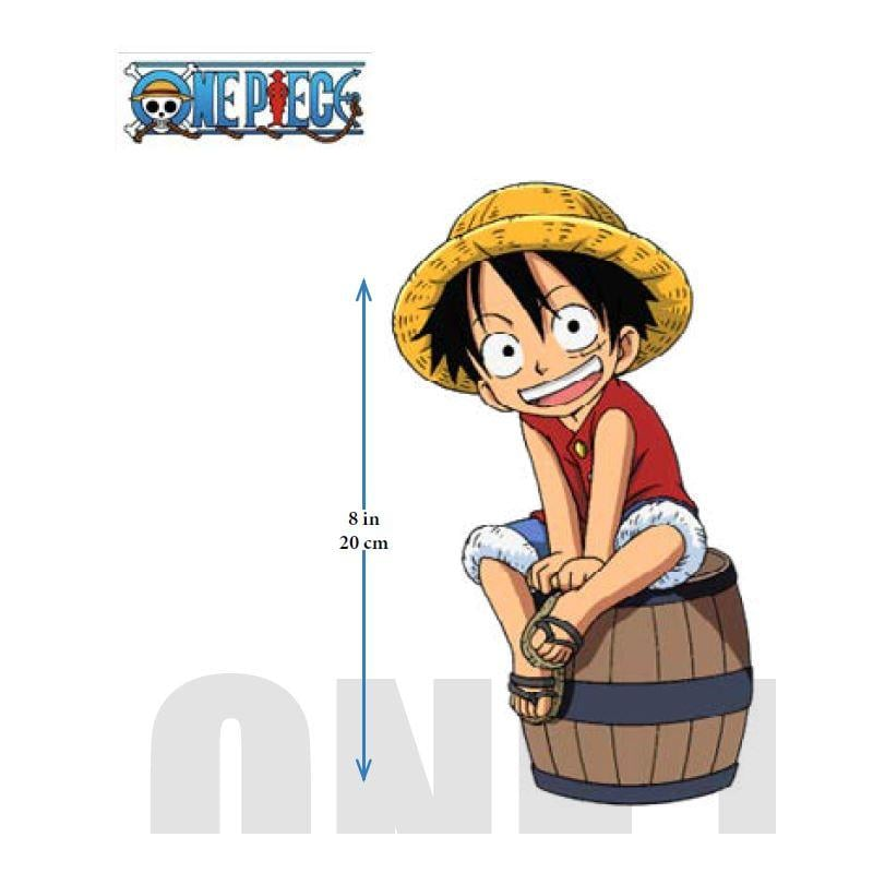 ONE PIECE - Luffy sur Tonneau - Figurine Lumineuse - 20 cm