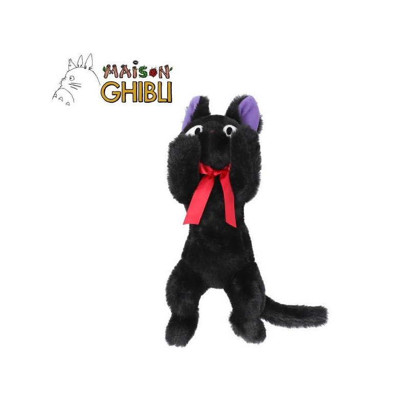 KIKI LA PETITE SORCIERE - Jiji Allongé - Peluche Nakayoshi 20x10x46cm