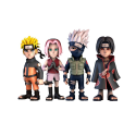 NARUTO SHIPPUDEN - Naruto, Kakashi, Sakura & Itachi - Pack 4 Figure Minix 7cm