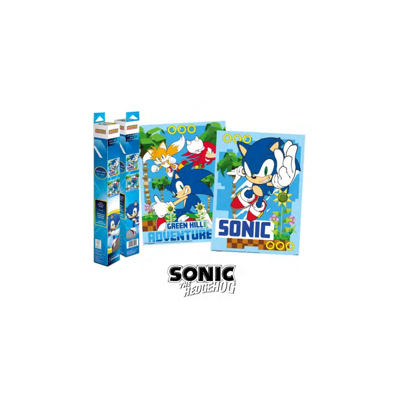 SONIC - Green Hill - Set 2 Posters 52 x 38cm