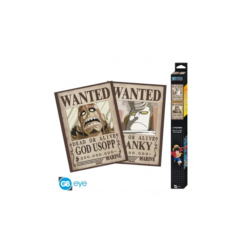 ONE PIECE - Set 2 Posters Chibi 52x38 - Usopp & Franky