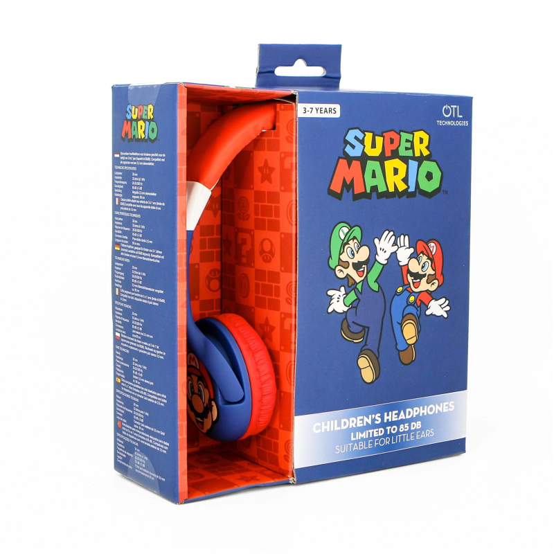 NINTENDO - Casque Audio OTL Technologies 3-7 Junior 85db - Super Mario