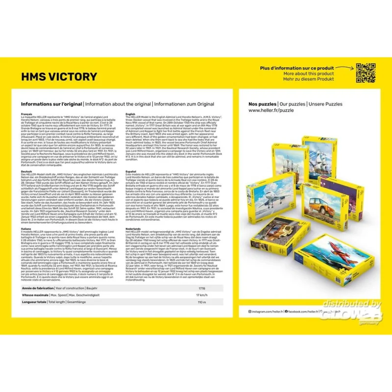 Puzzle Casse-tête HMS Victory 1500 pièces