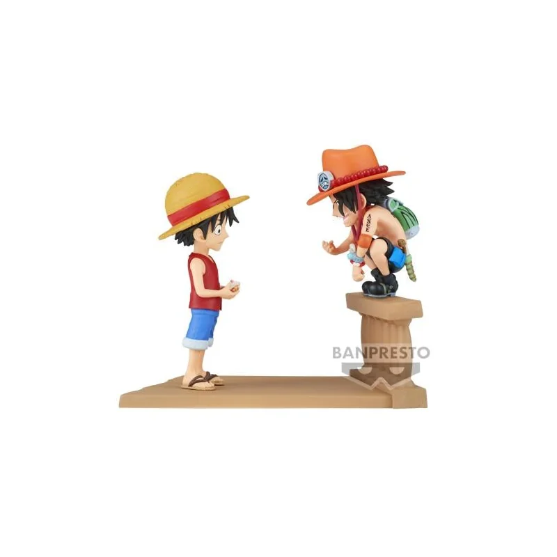 ONE PIECE - Luffy & Ace - Figurine WCF Log Stories 8cm