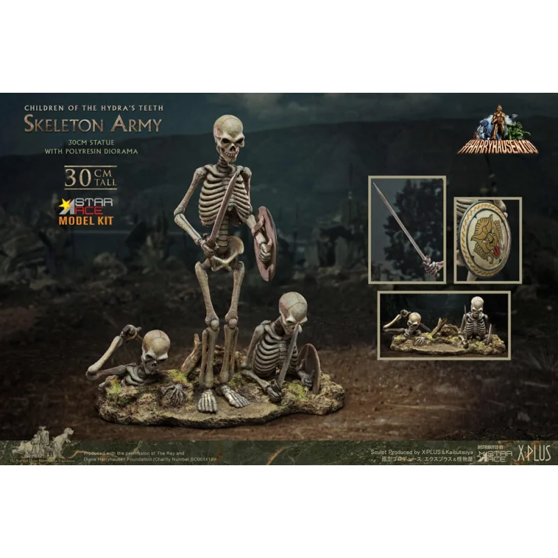 Ray Harryhausen´s Resin Model Kit Children of the Hydra´s Teeth Skeleton Army 30 cm