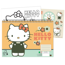 HELLO KITTY - Cahier de Dessin 40p. + Stickers