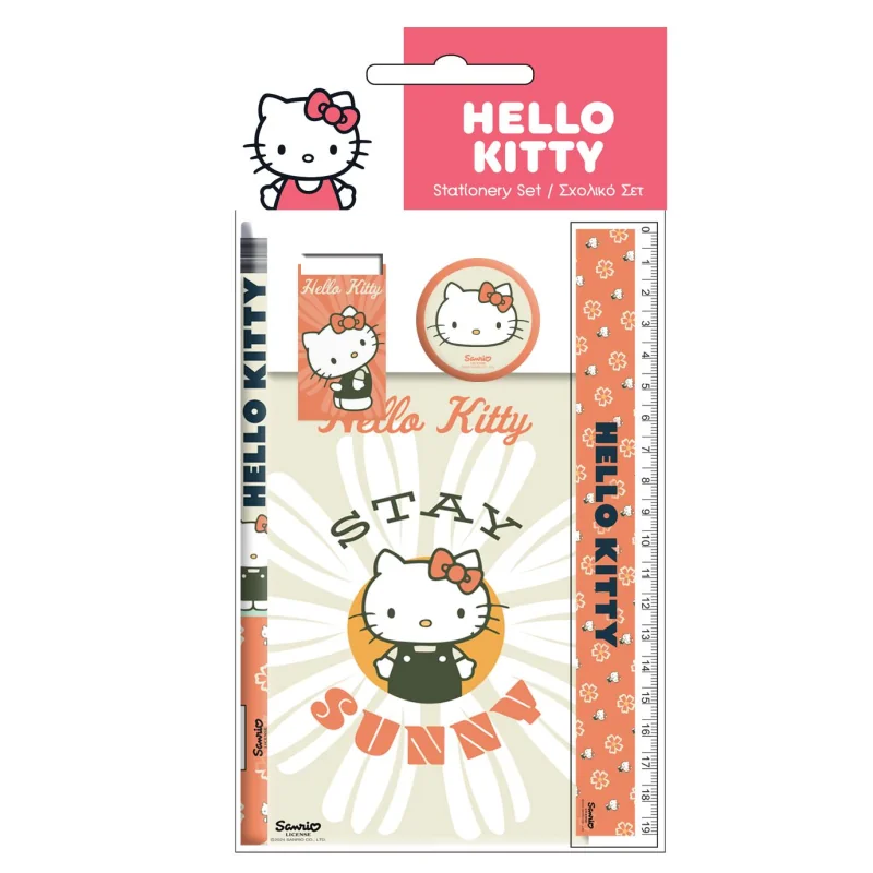 HELLO KITTY - Set de Papeterie 5pc.