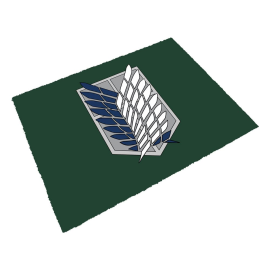 Attack on Titan paillasson Scout Emblem 40 x 60 cm