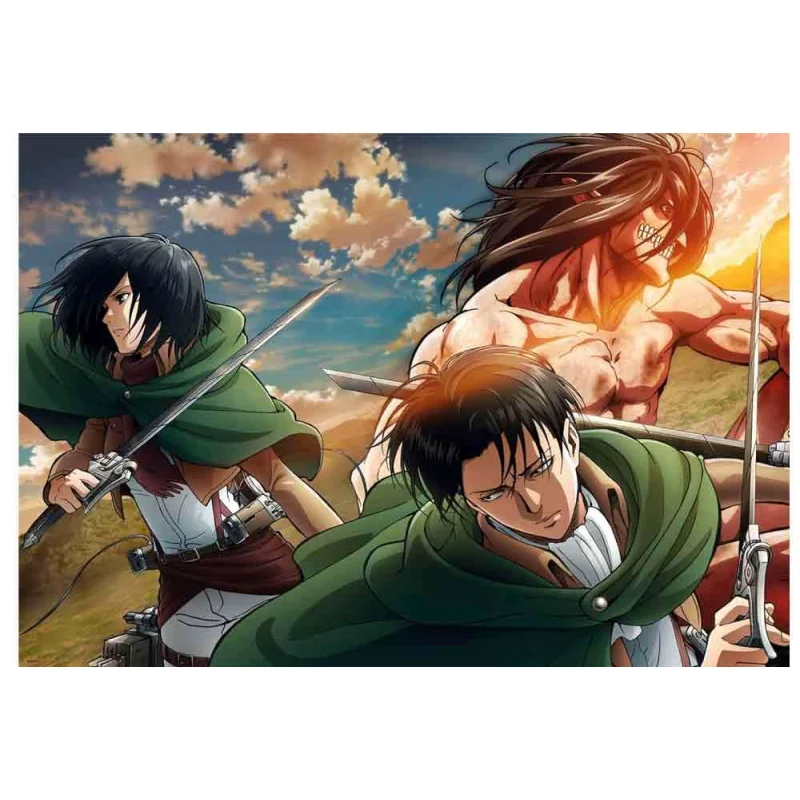 Anime Puzzle Collection - Cube500 Attack On Titans: Eren & Mikasa - Jigsaw Puzzle 500 Pcs